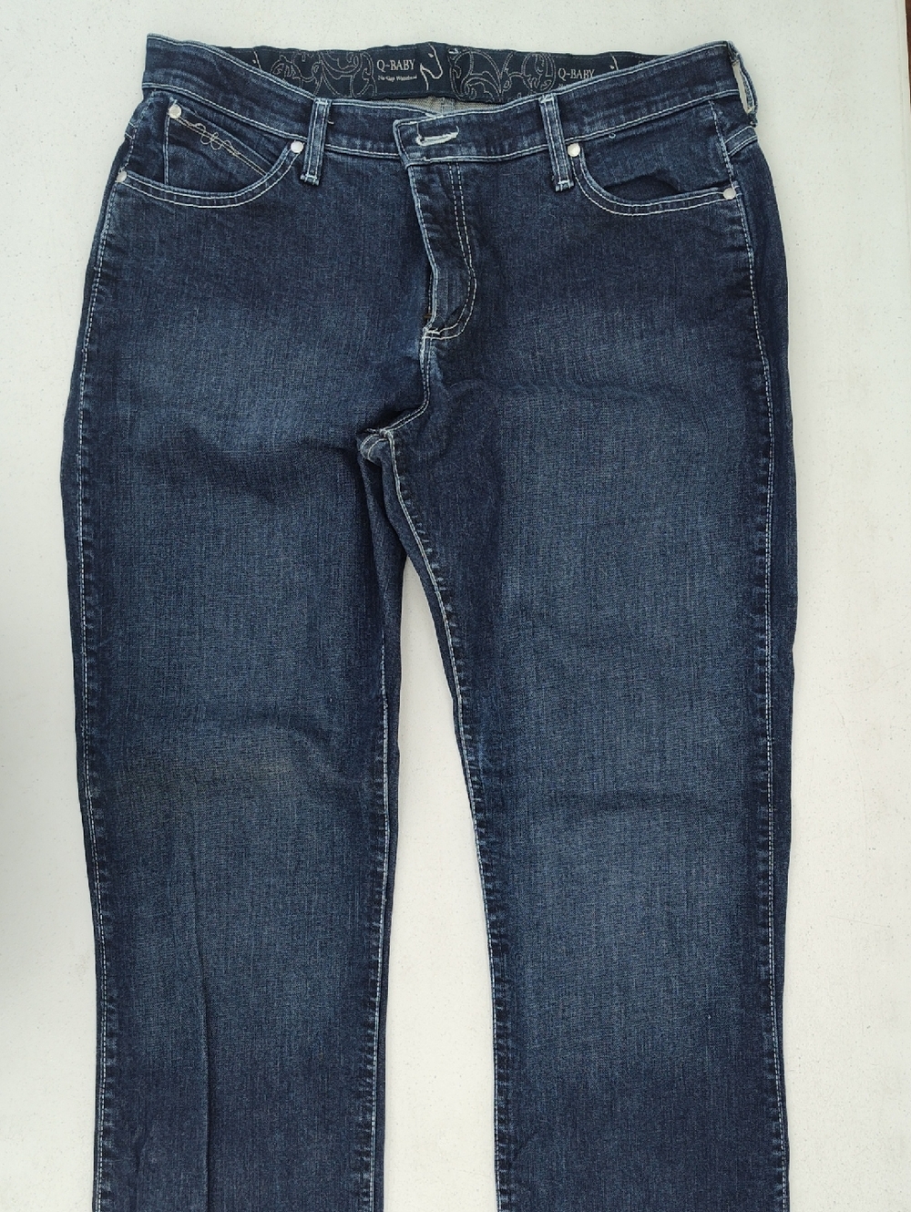 Wrangler Women's Q-Baby Dark Blue Boot Cut Jeans